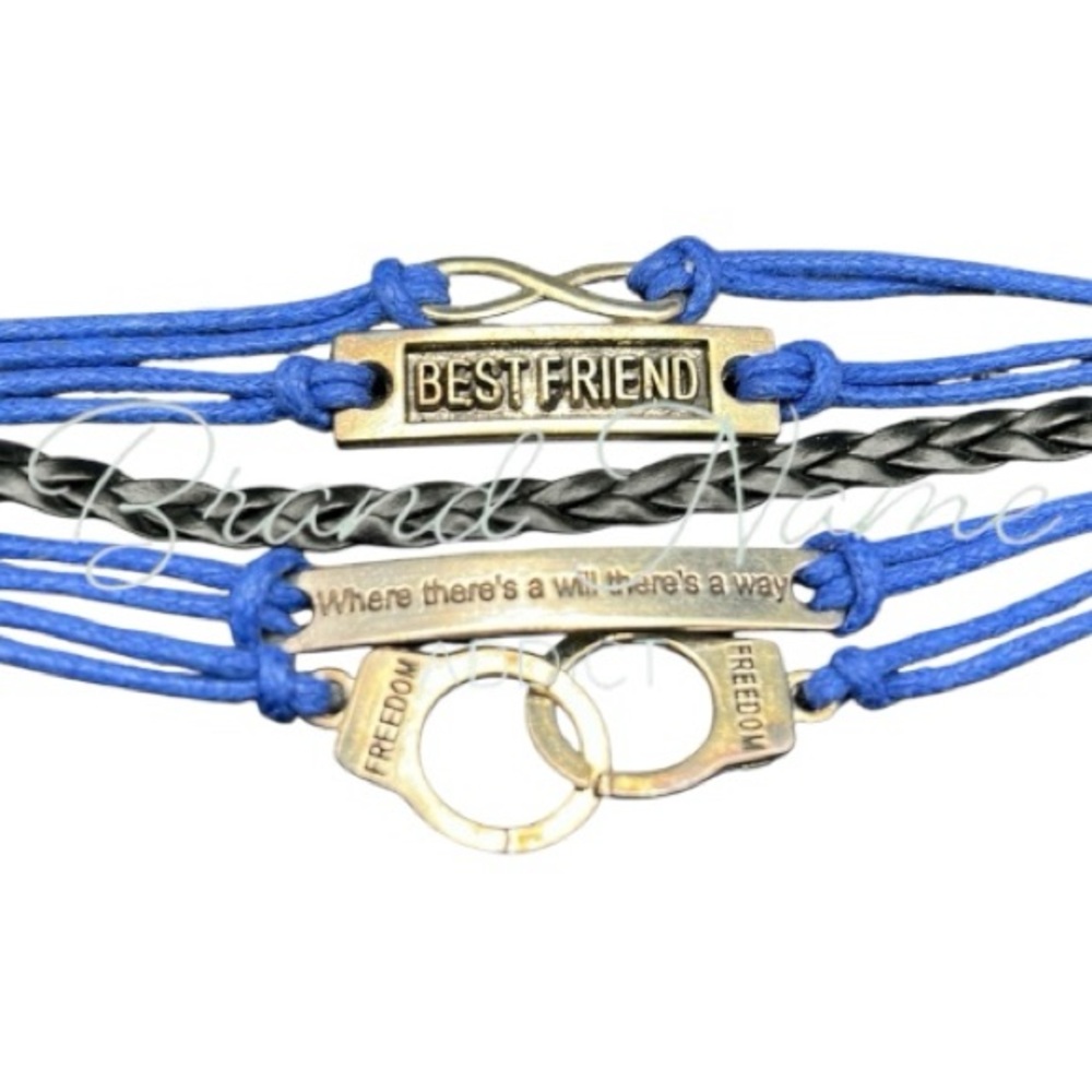 PRICE IS FIRM - Handmade Best Friend Cord Bracelet - Picture 3 of 4